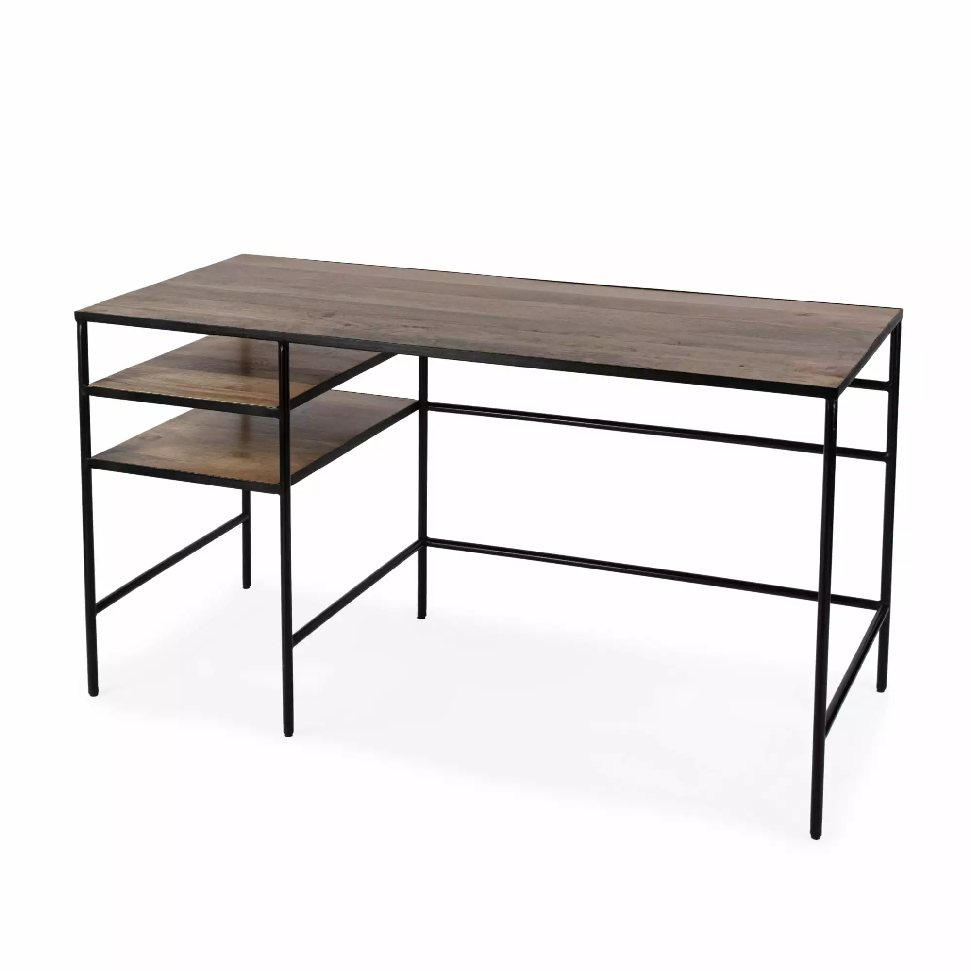 Butler Specialty Company Jensen Iron And Wood Writing Desk - Natural Mango Finish