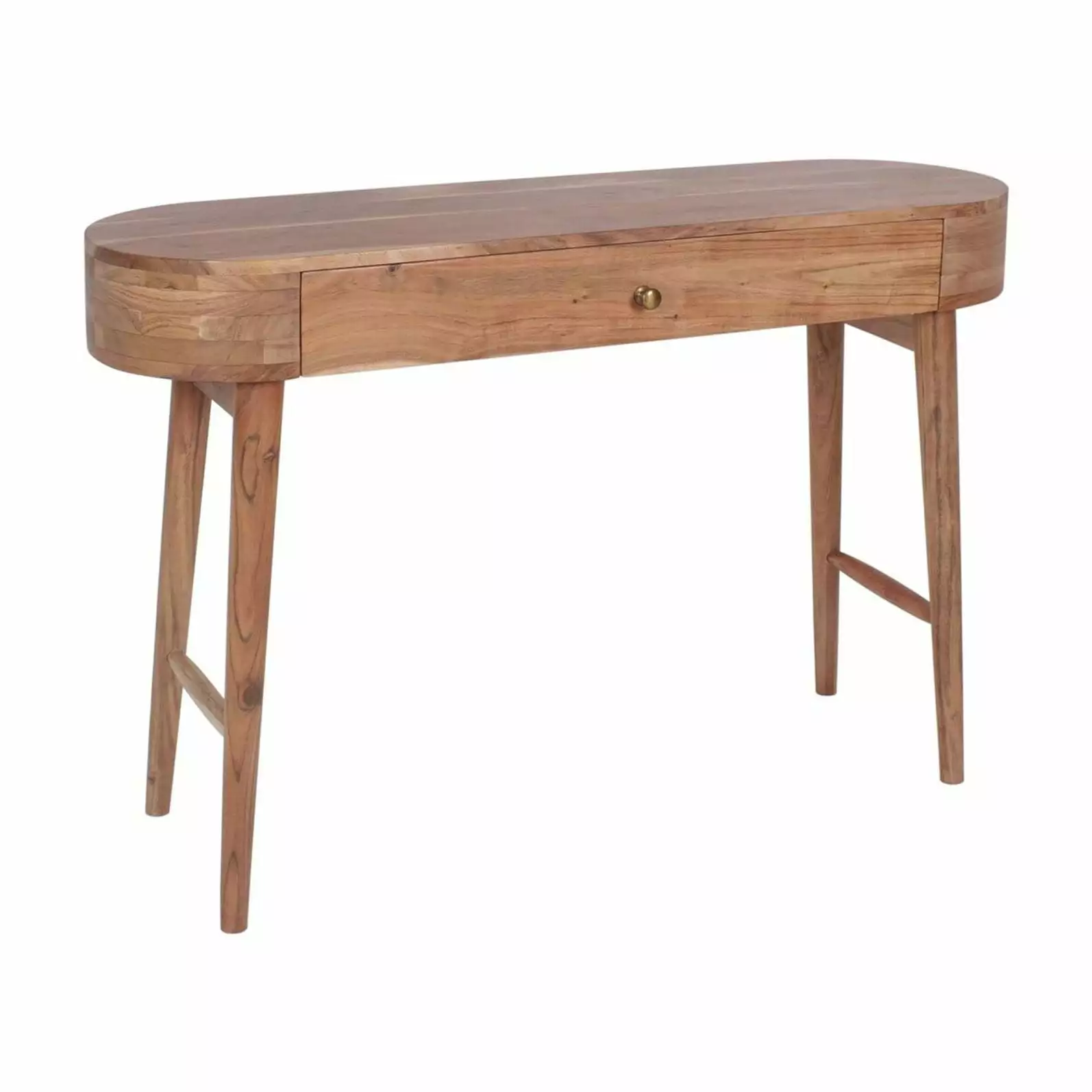 Casartis Living Oblong 30 Mid-Century Solid Wood Desk Natural Finish