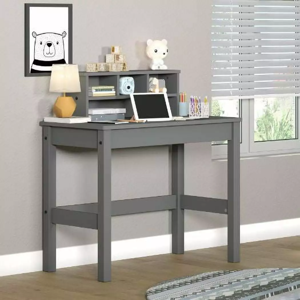 CoSoTower Writing Desk Gray Finish Modern Home Office Desk