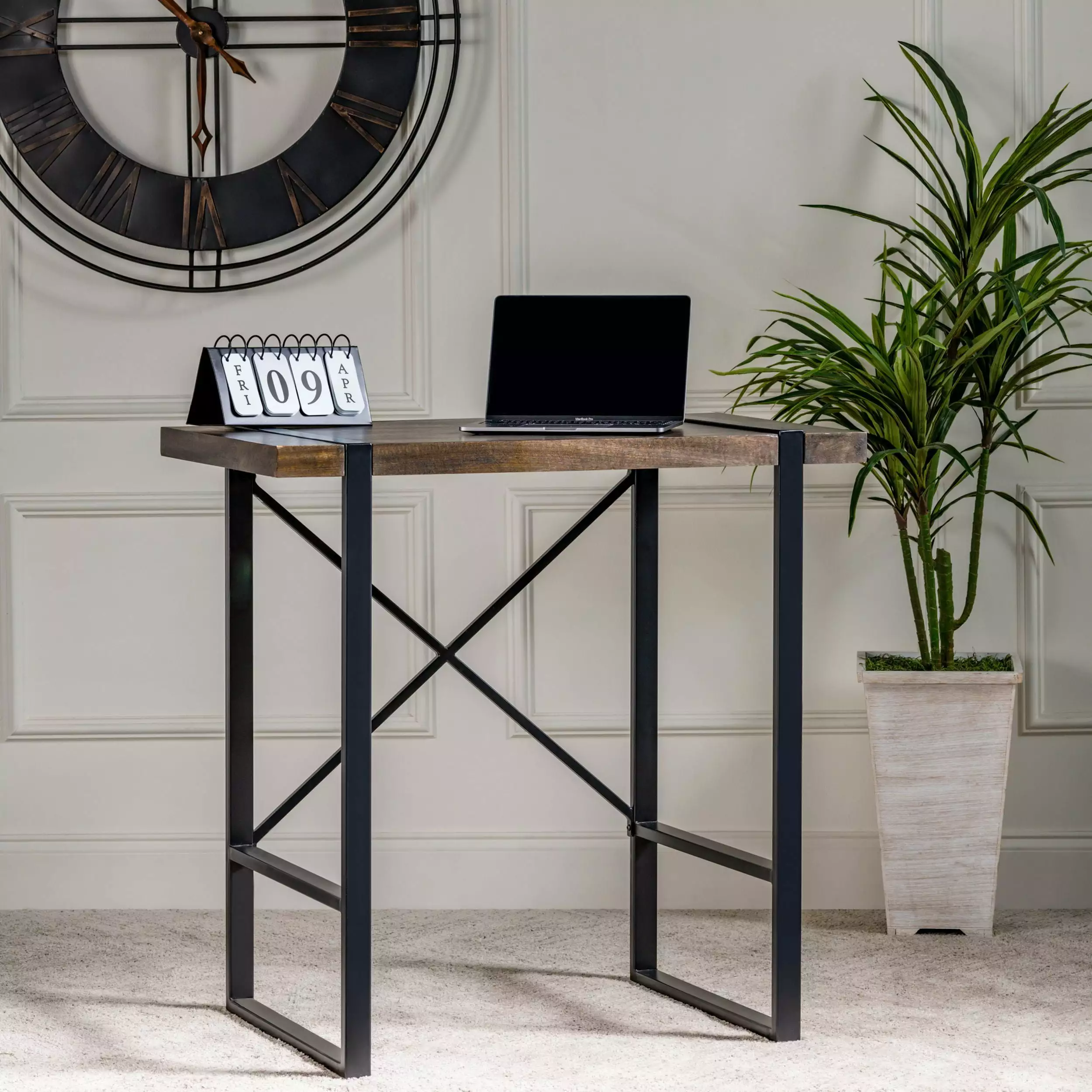 Josie Standing 36 Writing Desk Black Crestview Collection