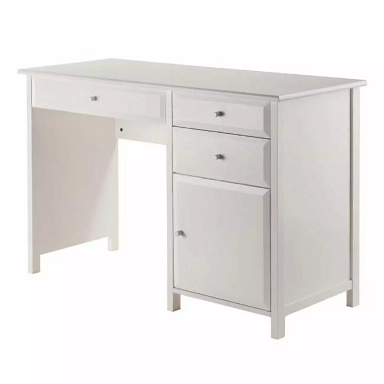 30.71 x 47.24 x 20.24 Delta Office Writing Desk White Finish Doba BNT