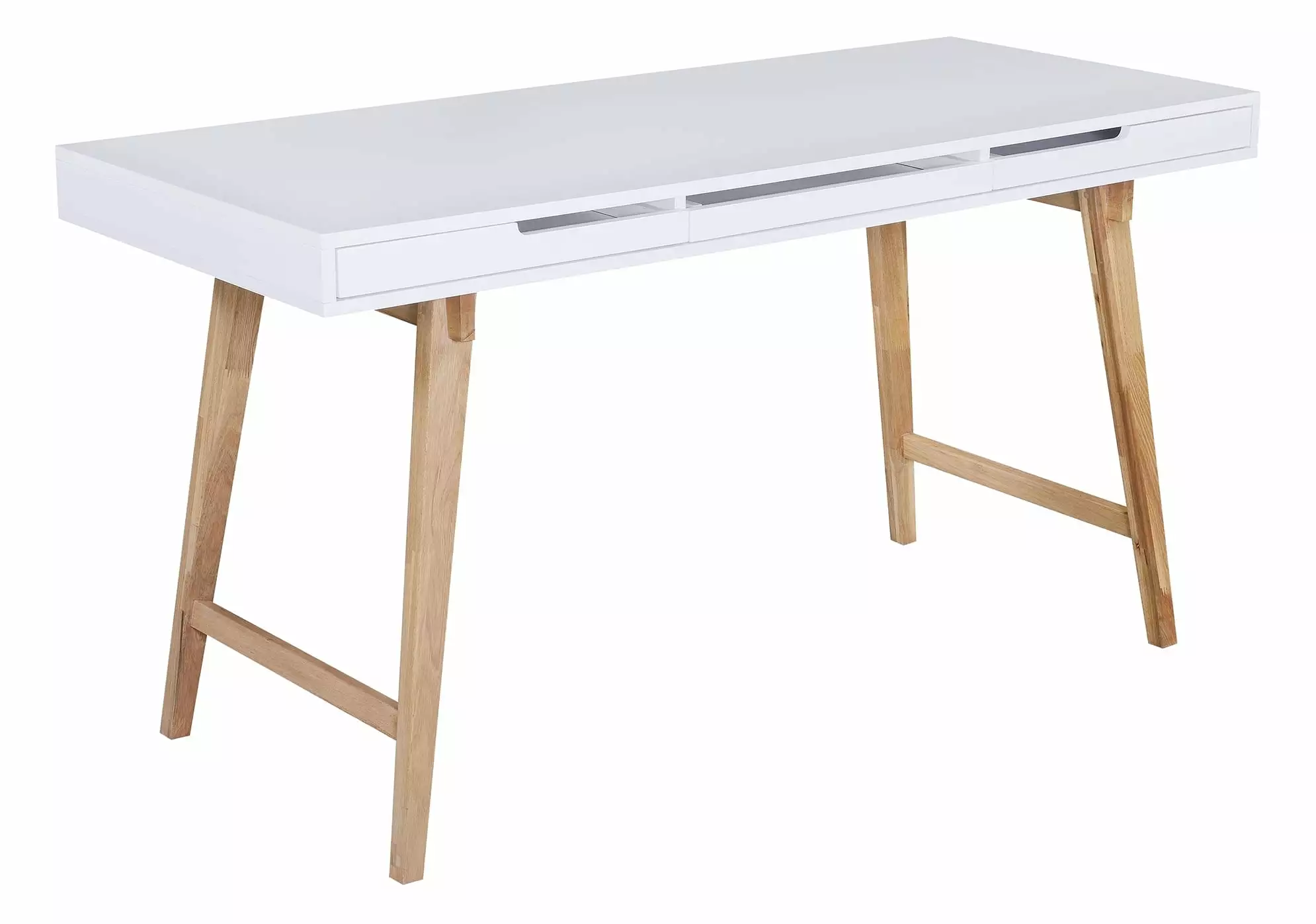 Elle Decor Giselle Writing Desk French White Finish Home Office