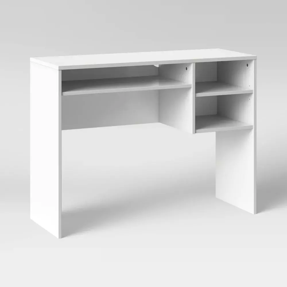 Student Writing Desk Storage Cabinets and Open Shelves Easy to Assemble FHWM64160