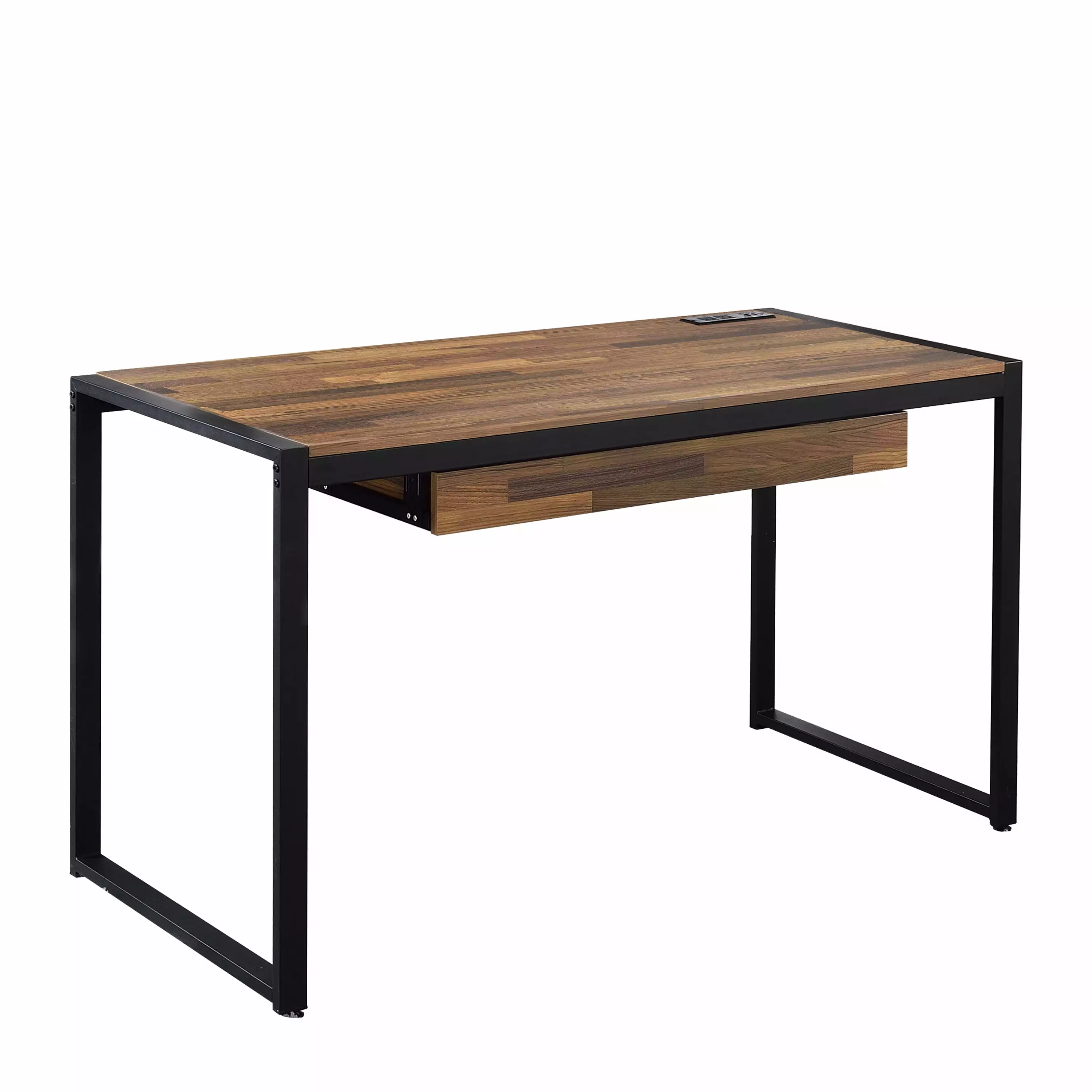 Furniture America Mylyn Transitional 50.38 Steel Portable Writing Desk Sand Black