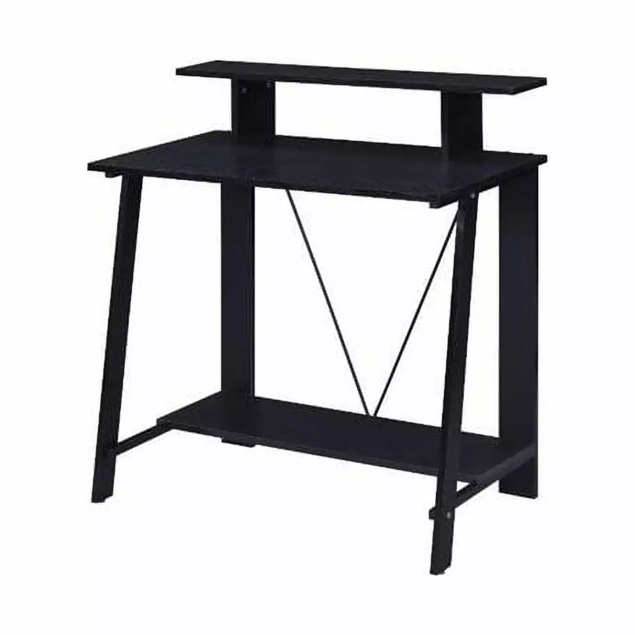 35 x 18 x 32 Nypho Rectangle Writing Desk Black FurnOrama