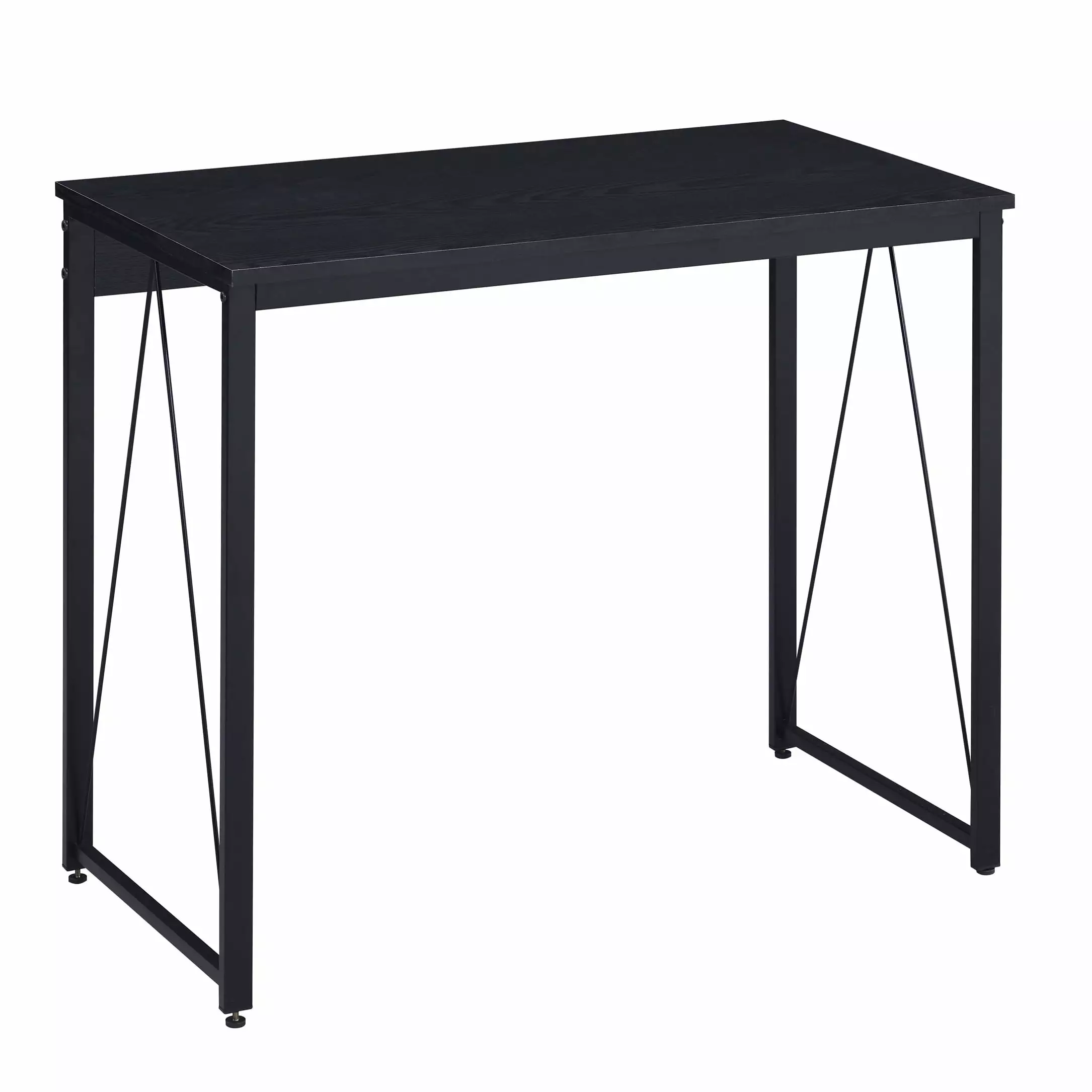 GeeHome Black 35.5 Writing Desk Metal Sled Base Study Table