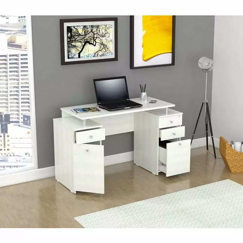 Inval Laura Washed Oak Writing Desk