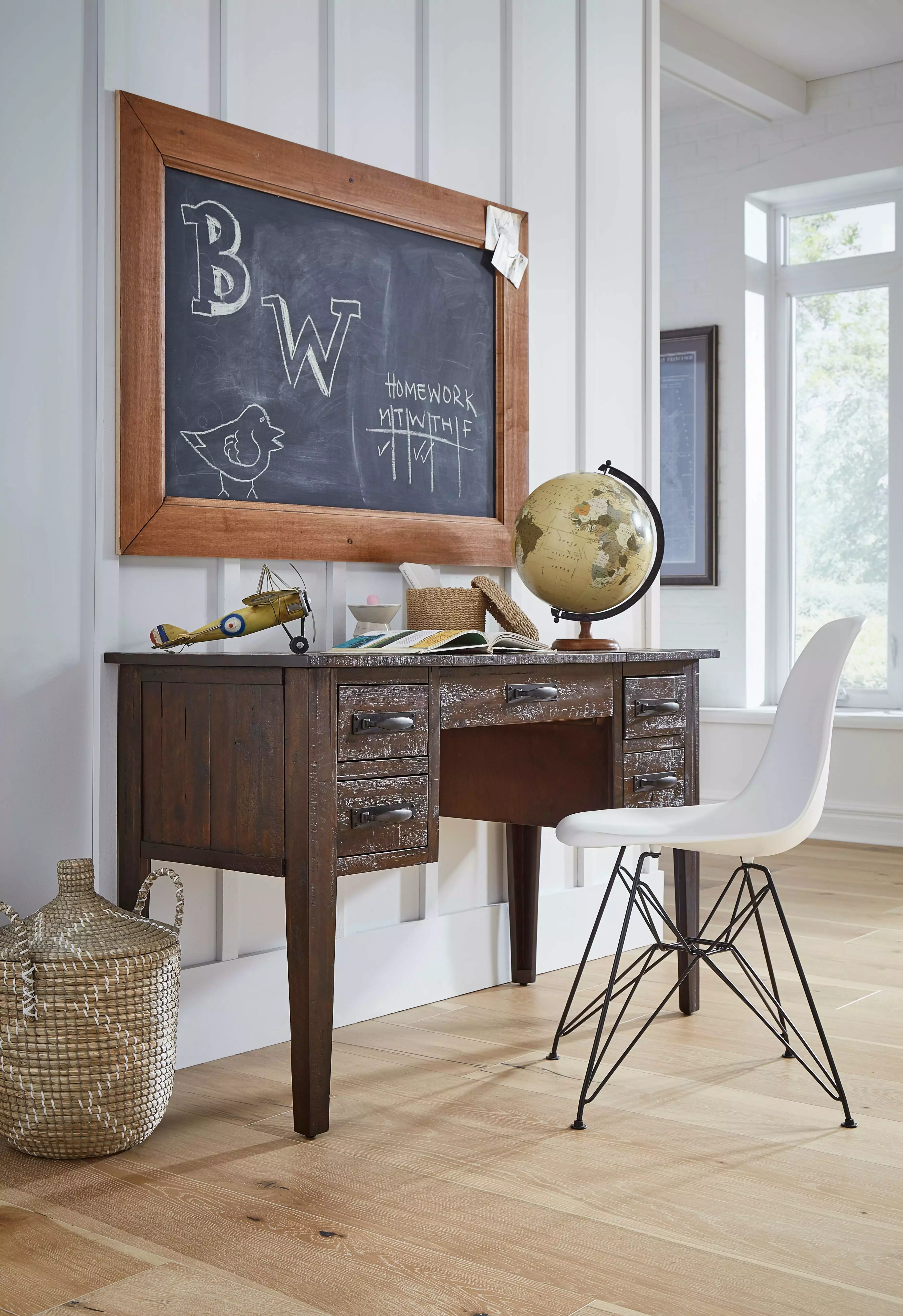 Jofran Jackson Lodge Rustic Distressed Acacia Desk Home Office JOFRAN INC.