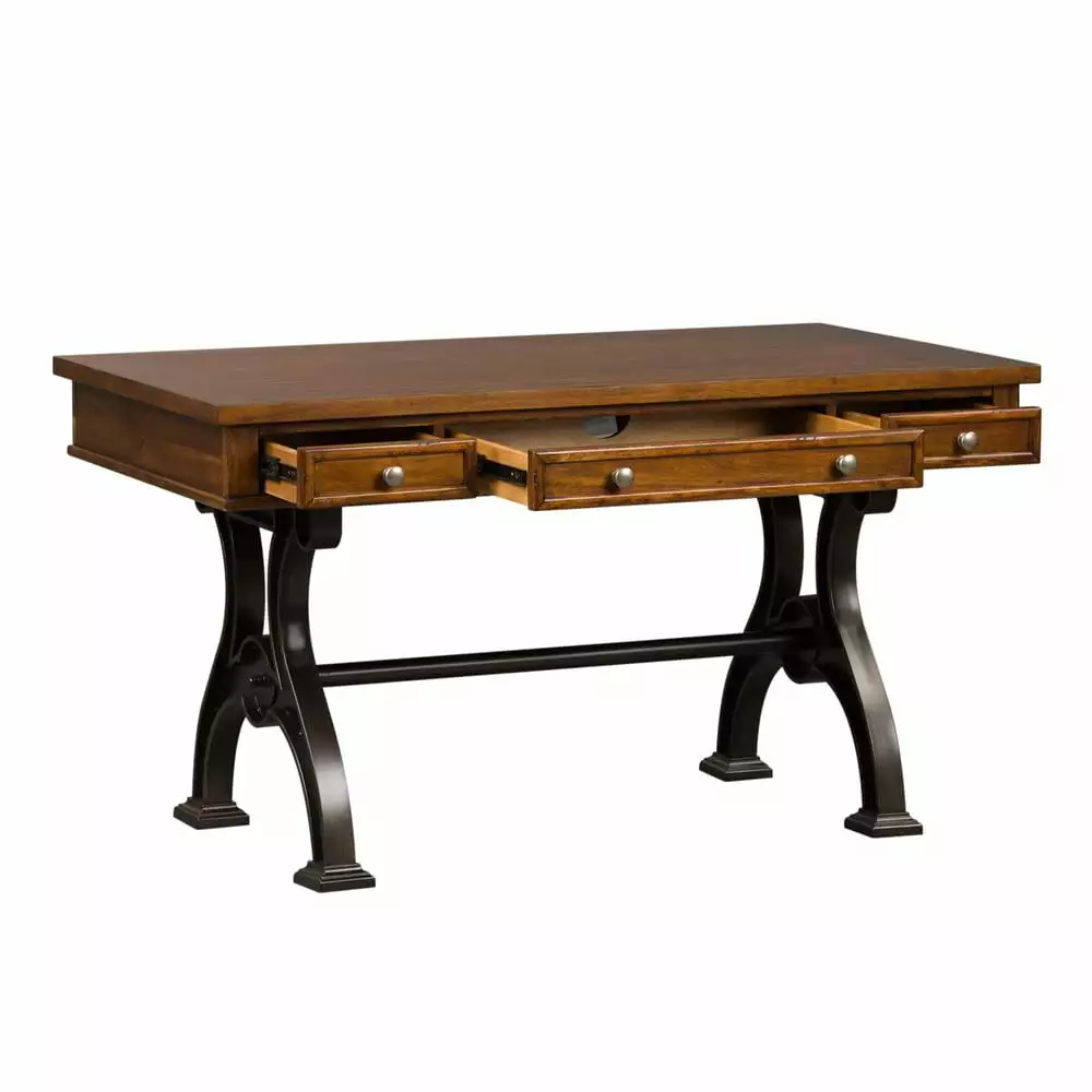 Arlington House Medium Brown Wood Writing Desk Liberty Furniture