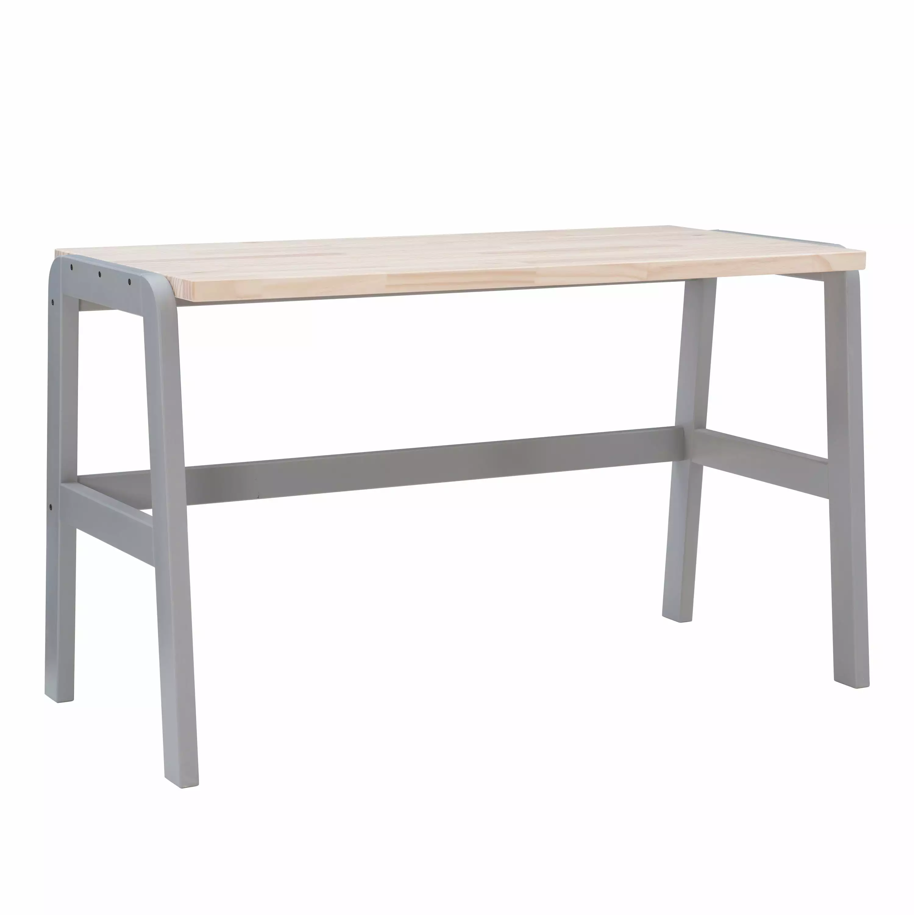 Linon Hesper Writing Desk 50.75 Wide Gray and Natural