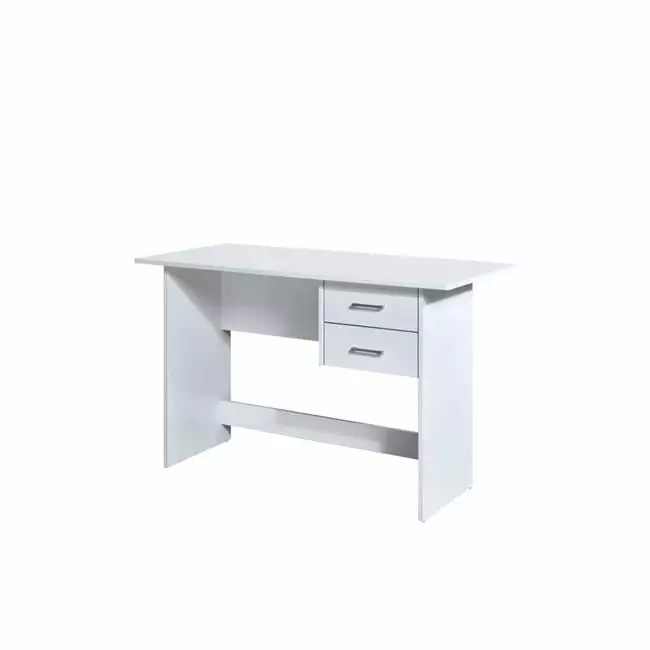 29.5 x 24 x 47 . White Writing Desk 2 Drawers Home Office Study MadeToOrder