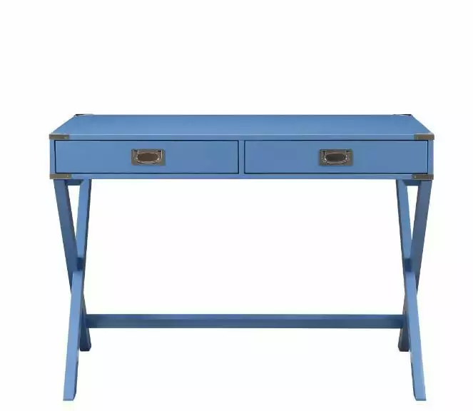 MAICOSY 42 Inch Classic Writing Desk Blue Composite Wood Study