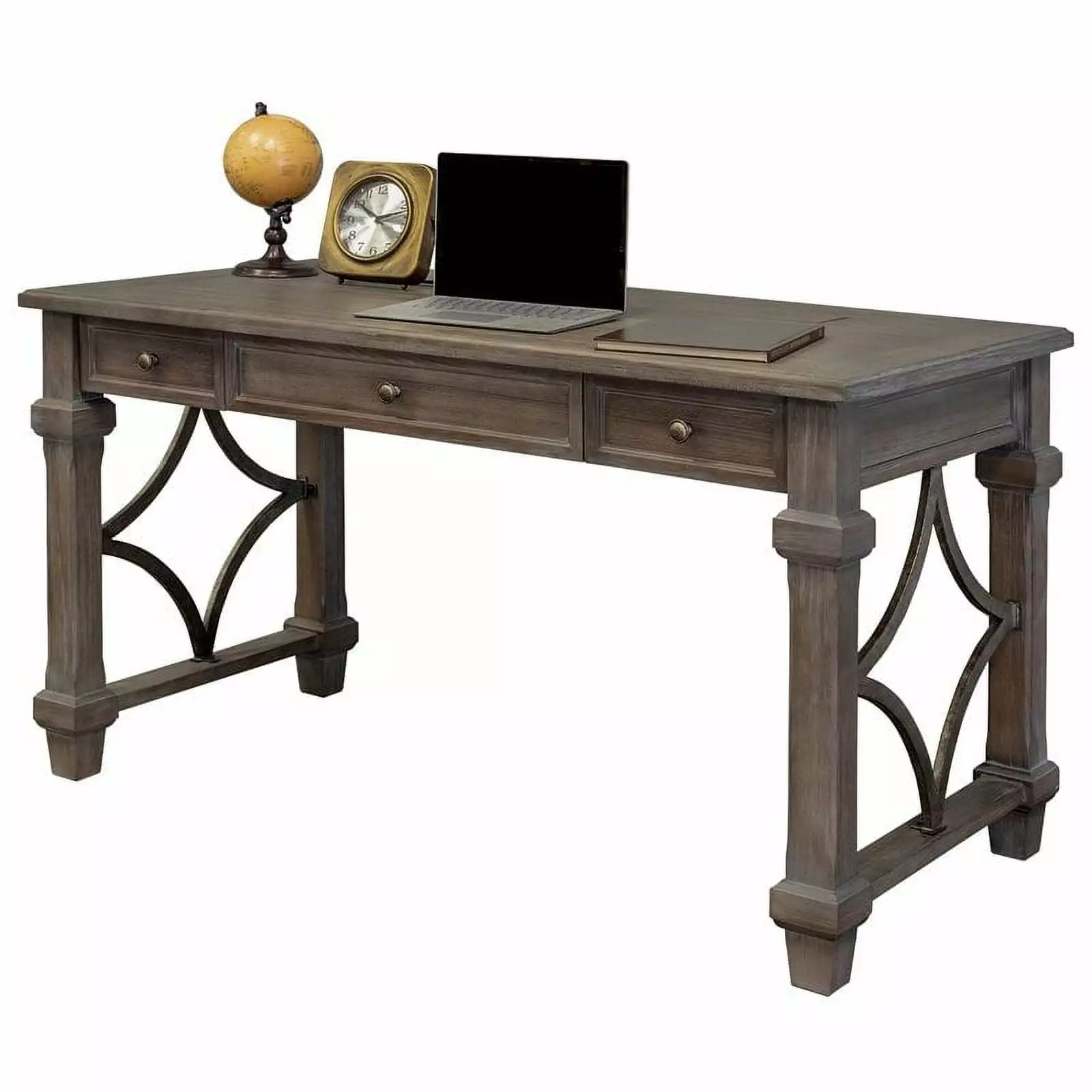 Wood Writing Desk Writing Table Office Desk Gray - Simple and Functional Workspace Martin Furniture