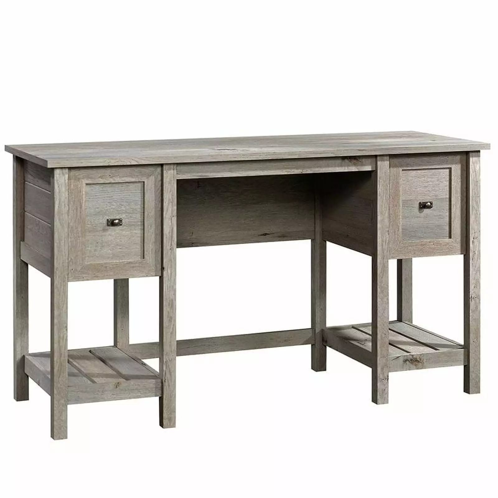 Pemberly Row Engineered Wood Writing Desk Mystic Oak