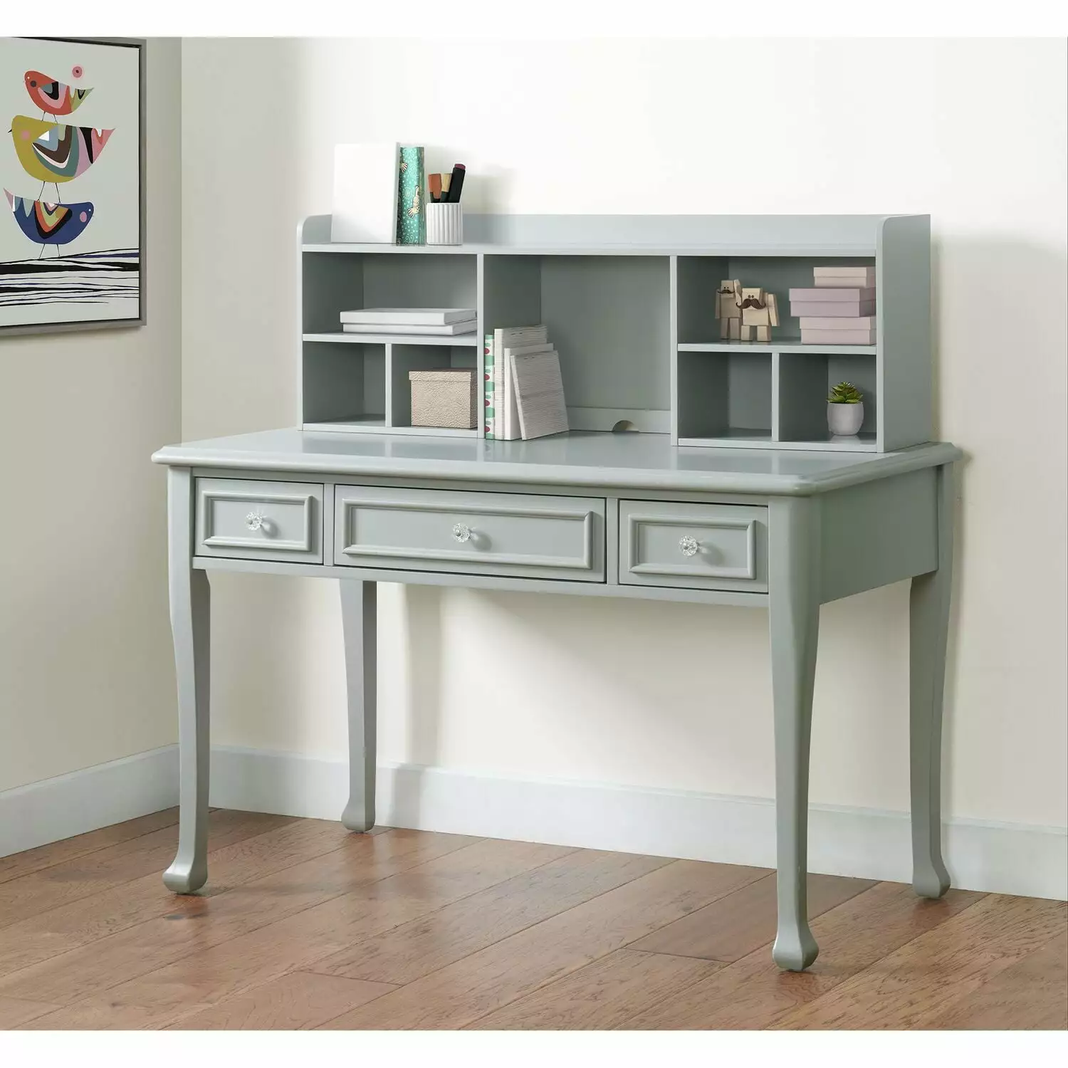 Picket House Furnishings Jenna Desk Hutch Grey Home Office Desk
