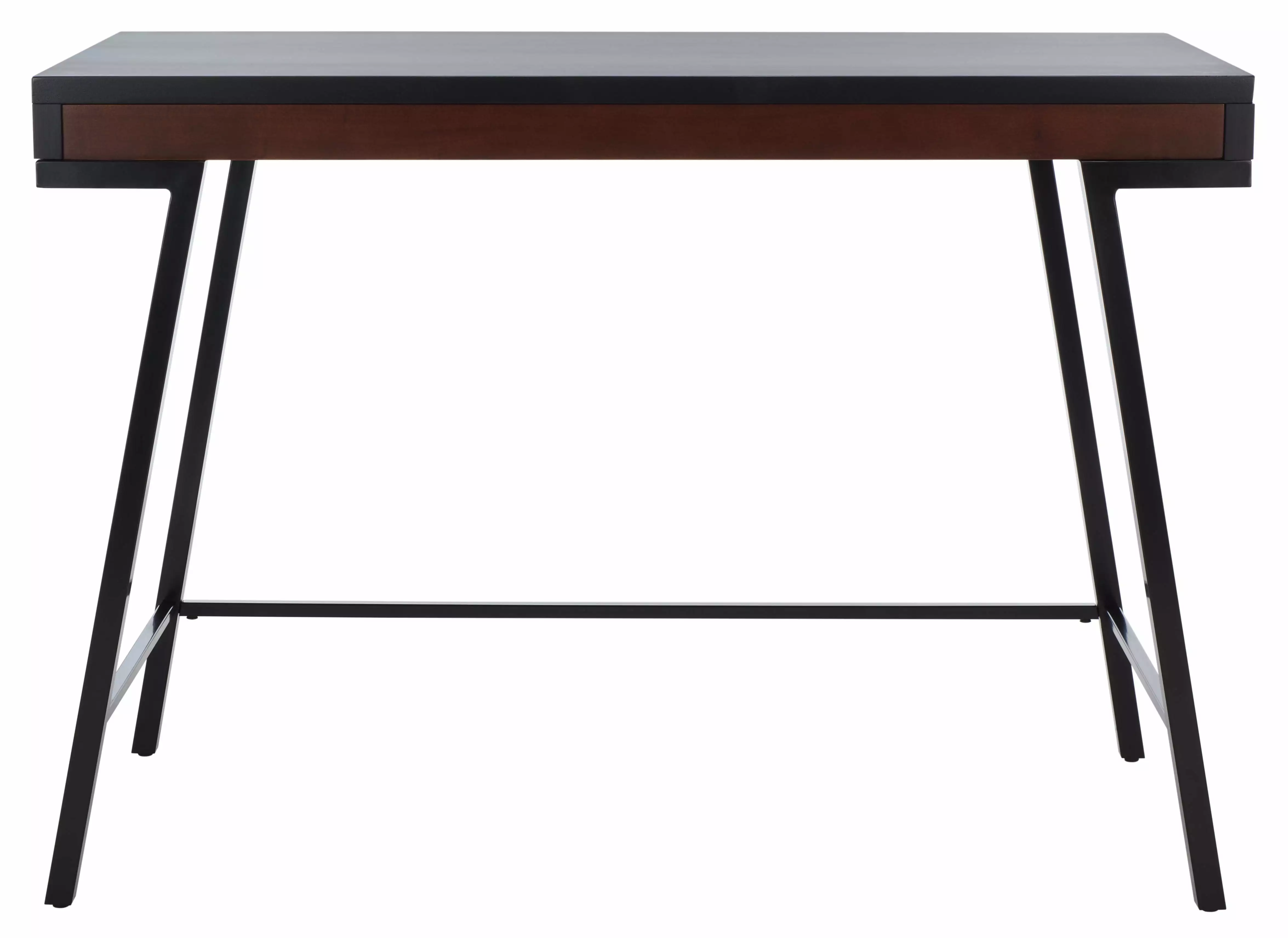 SAFAVIEH Laponte Scandinavian Wood Writing Desk Black/Brown