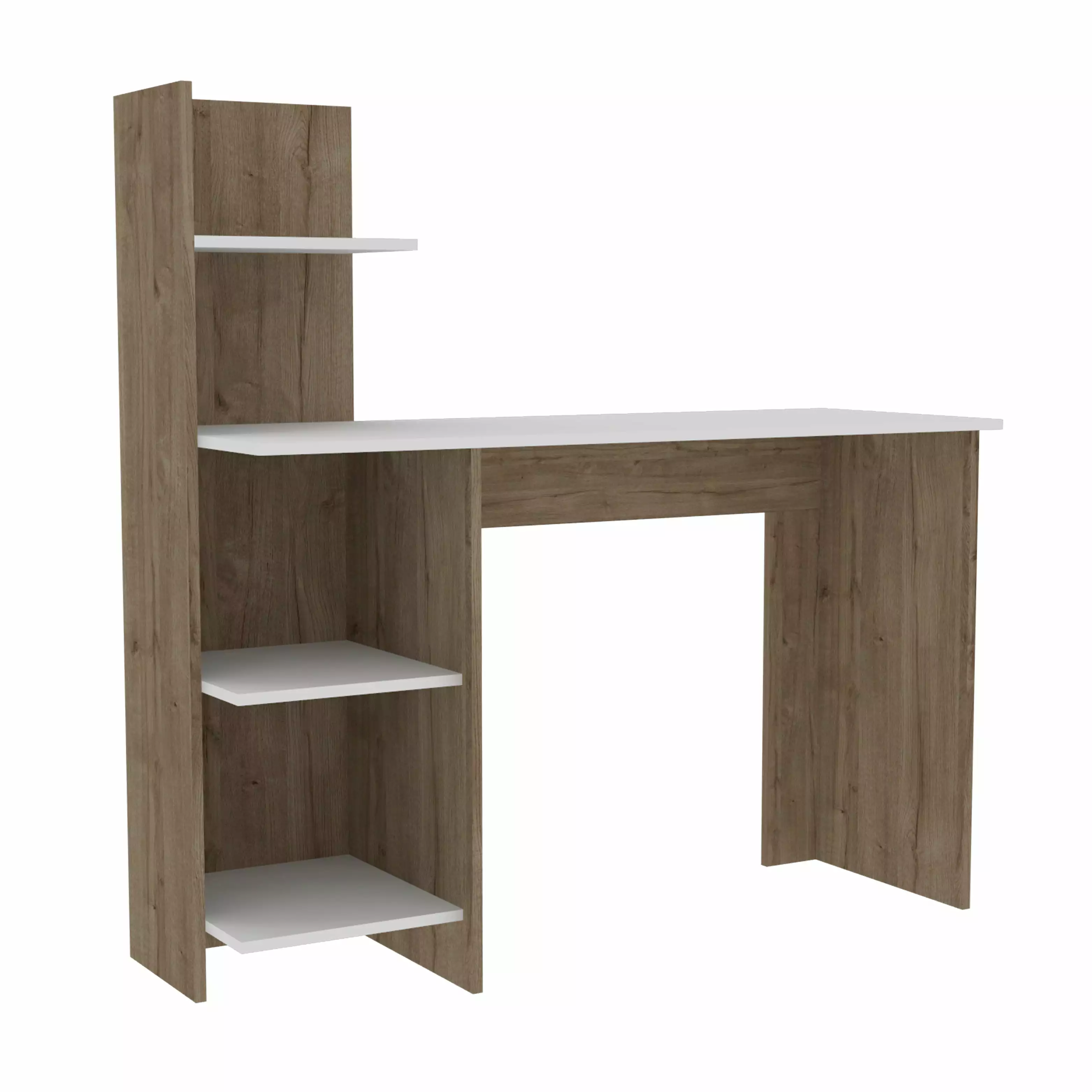 Vilna 120 Writing Desk Four Shelves Modern Home Office Furniture TUHOME