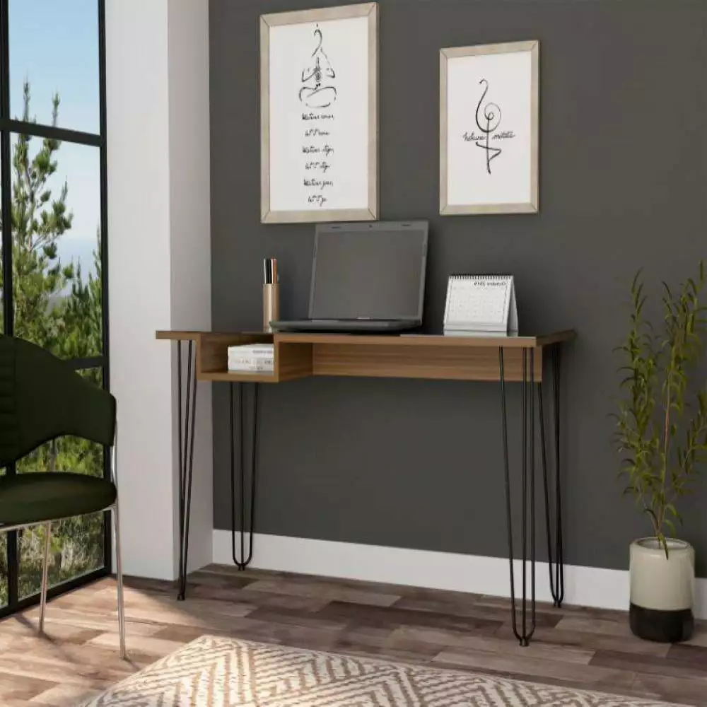We Have Furniture Bobex Mahogany Finish Writing Desk Four Legs