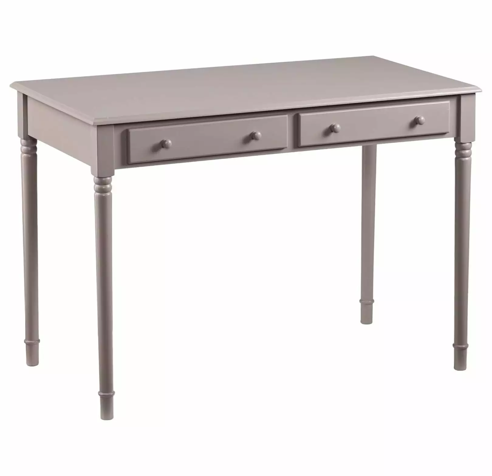 ZHOUJIA Janice 2-Drawer Slim Profile Writing Desk - Gray Modern Design